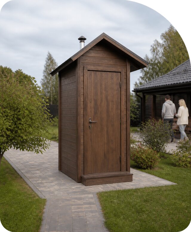 Уличный туалет под ключ в Мончегорске по цене от 35350 р. | РадиДОМА-Мнч